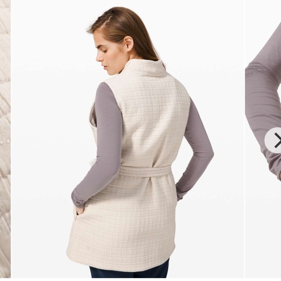 Lululemon Serene Travels Vest in cream (light Ivory) size‎ 8 - Picture 3 of 8